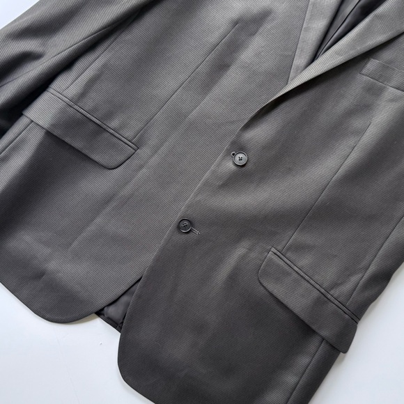 Kenneth Cole New York Two Button Micro-Houndstooth Check 44L Sportcoat - Picture 4 of 16